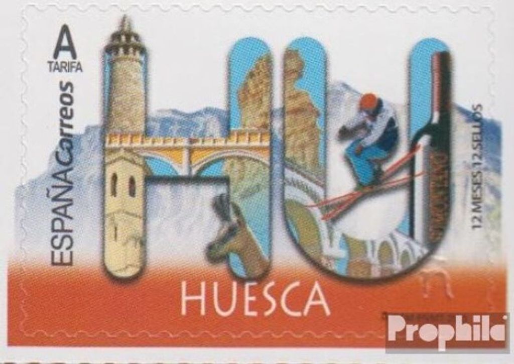Briefmarken Spanien 2019 Mi 5314 (kompl.Ausg.) postfrisch Provinzen: Huesca