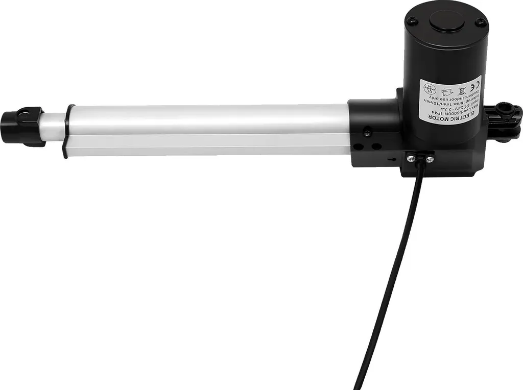 Vérin linéaire 6000N moteur DC argent pour automatismes de levage