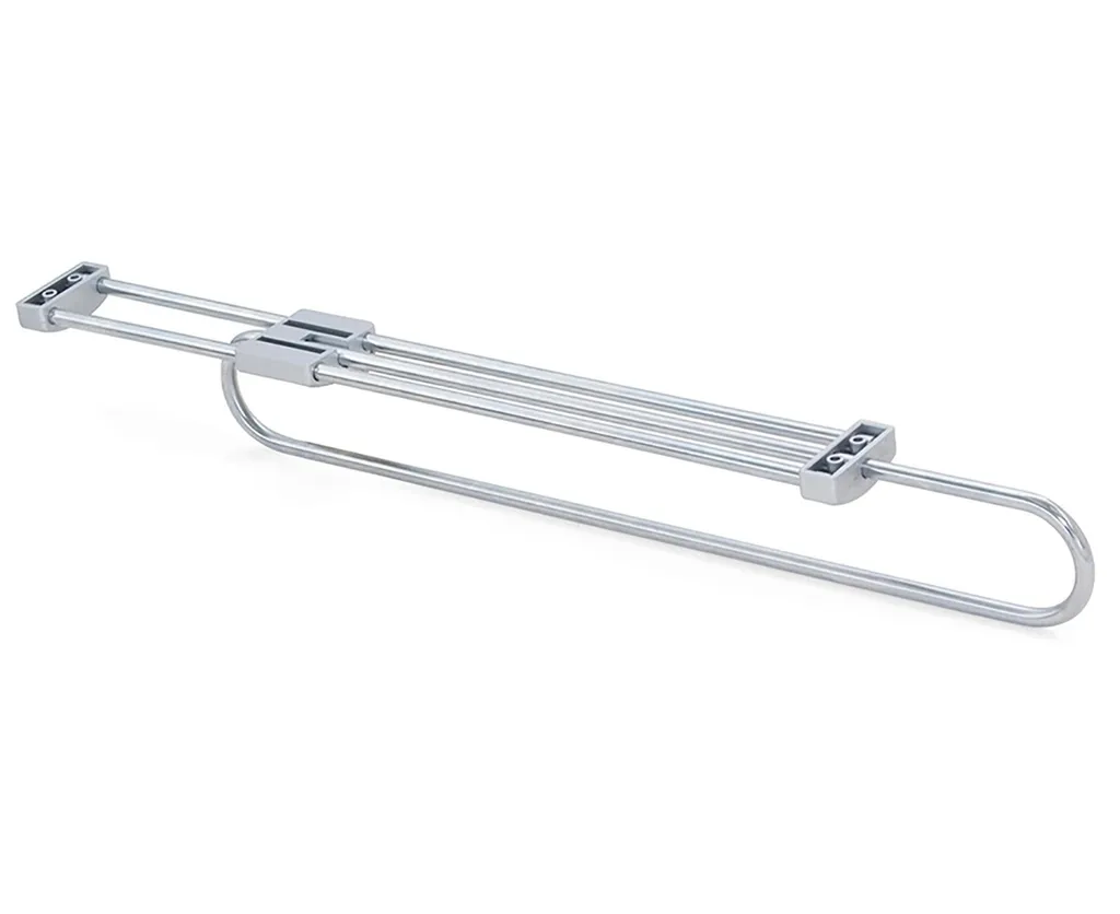 Barre de penderie extensible 40 cm robuste avec supports de fixation