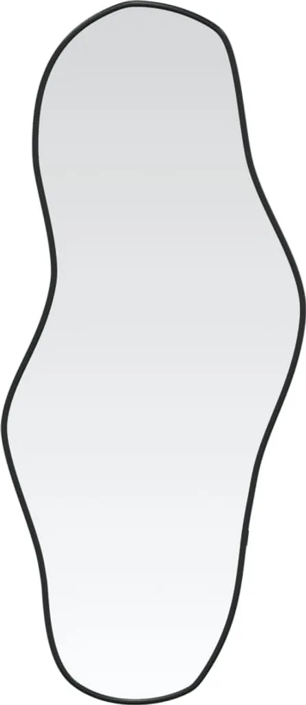 vidaXL Specchio da parete nero 70x30 cm