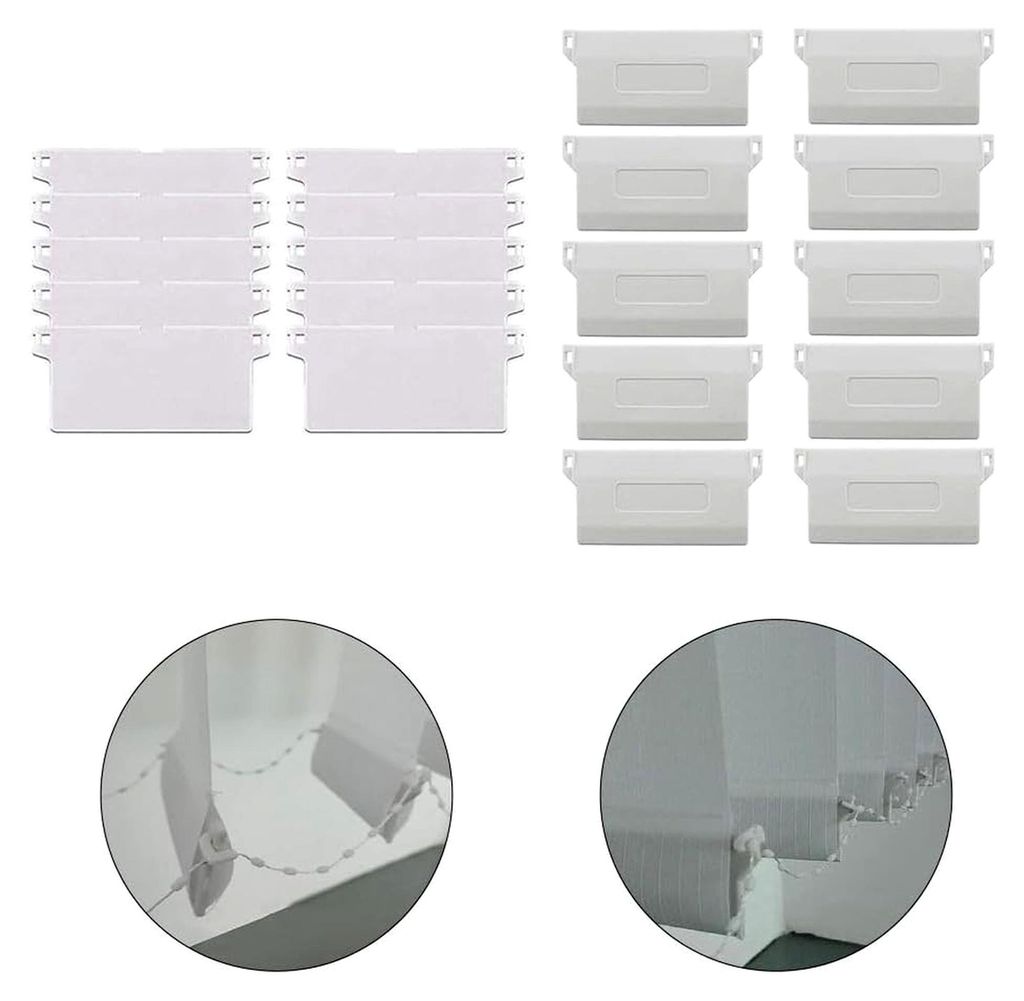 Ersatzteile für vertikale Jalousien – 20 Stück 127 mm Reparatursatz für Jalousien mit Gewichten