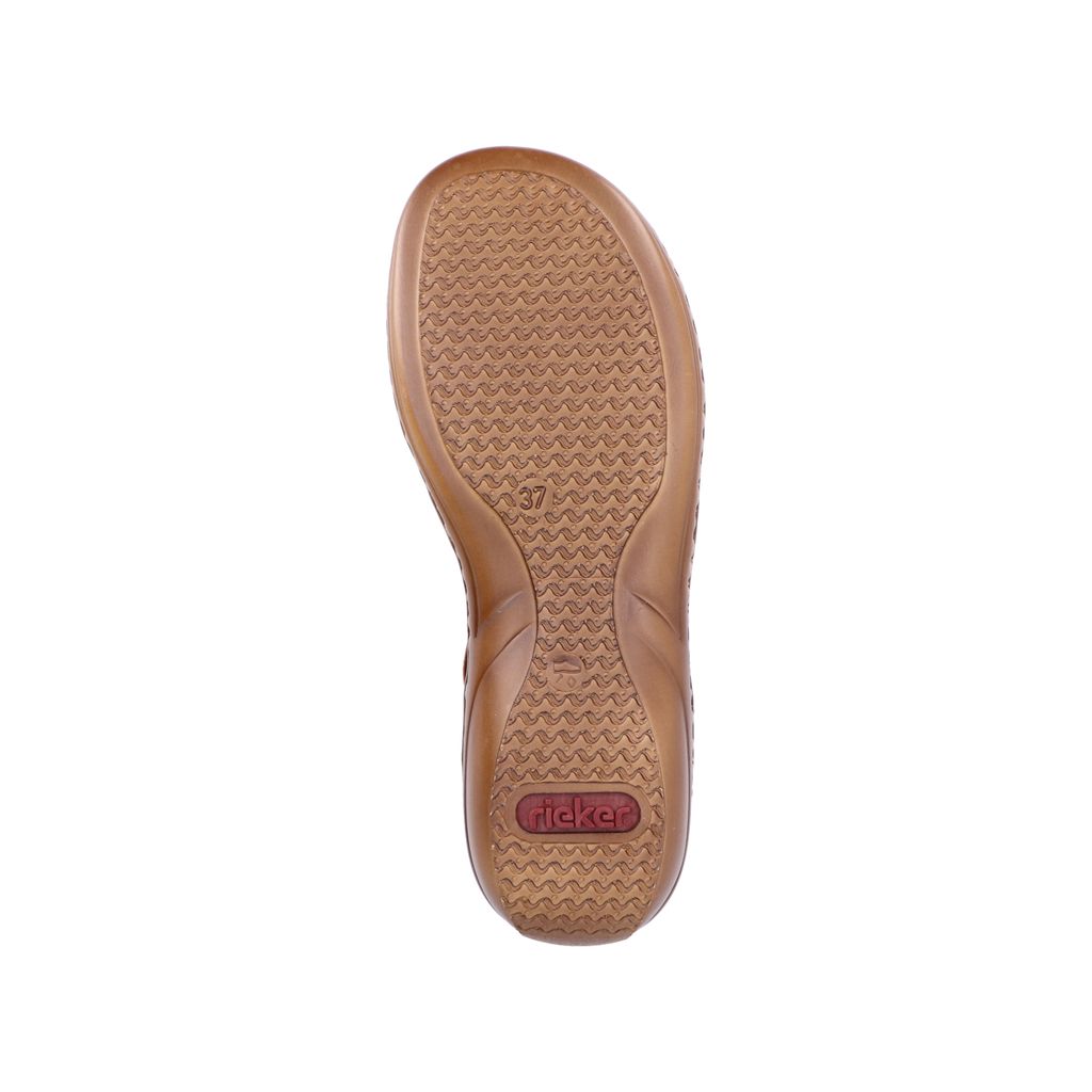 Rieker Damen Sandale Sandalette T-Riemen Flechtoptik 60809, Produktbild 