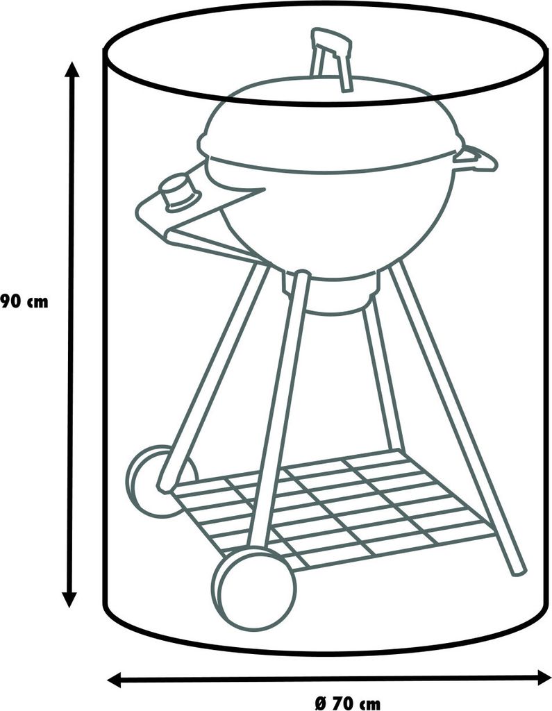 Primaster Schutzhülle für Kugelgrills Ø 70 x 90 cm Produktbild 