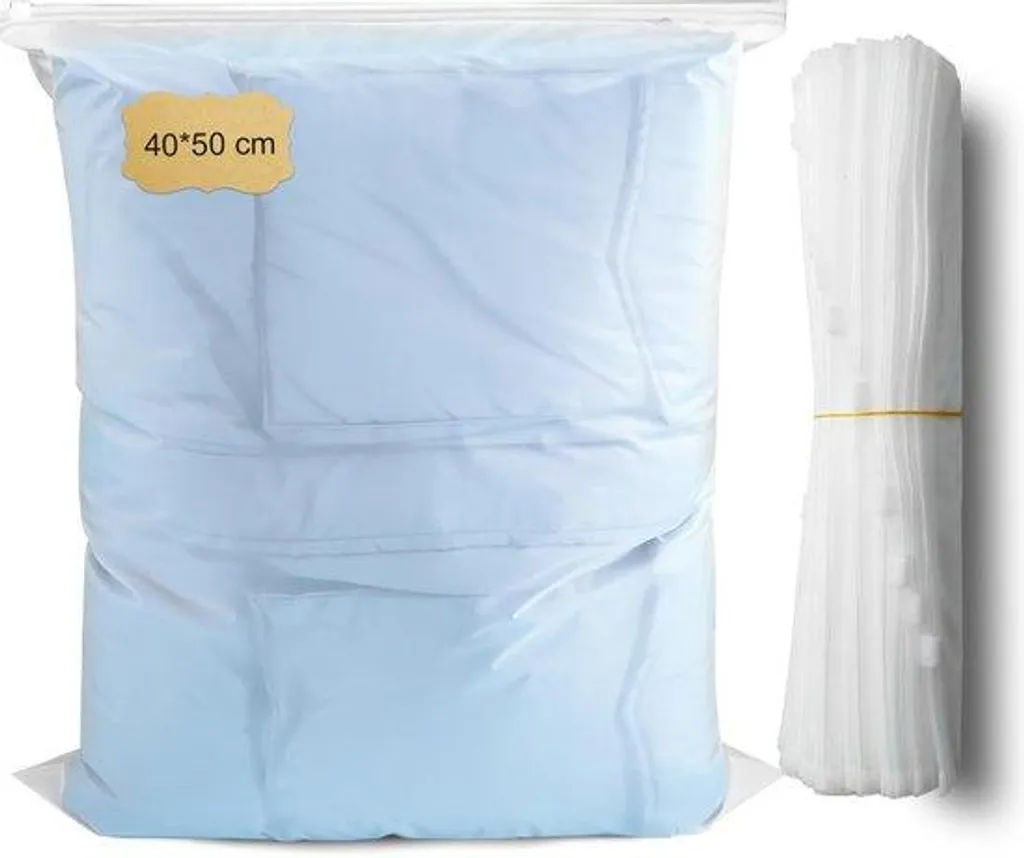 Boîte de rangement beige XL auto-compressible pour couettes et linge