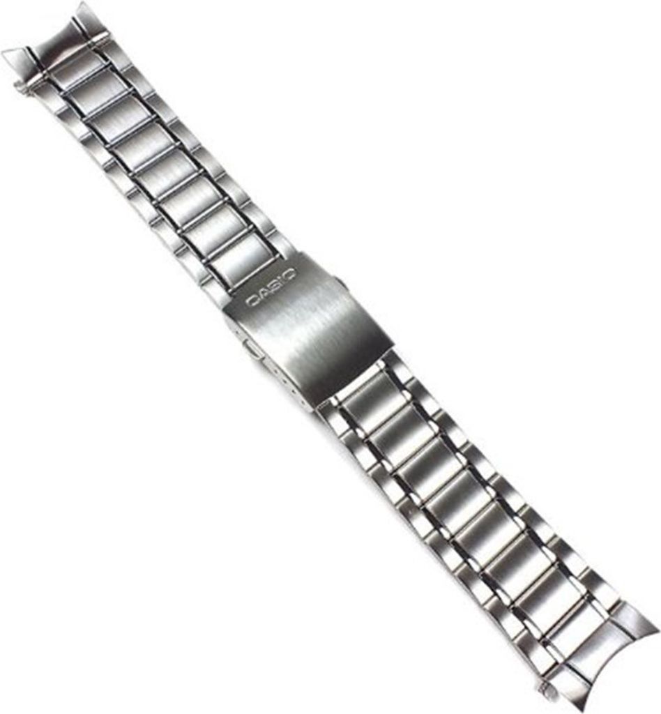 Casio Ersatzband Uhrenarmband Edelstahl Band Silberfarben 24mm MTD-1064D
