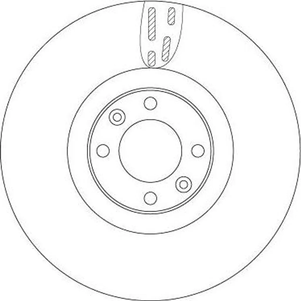 Disque de frein TRW DF6140 OE 4249F6 pour DS4 DS5 et Peugeot 308