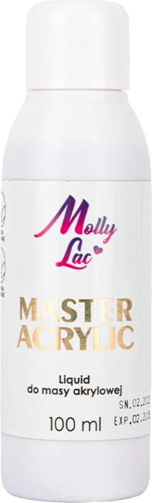 Monomère MollyLac 100ml anti-jaunissement pour pose acrylique durable