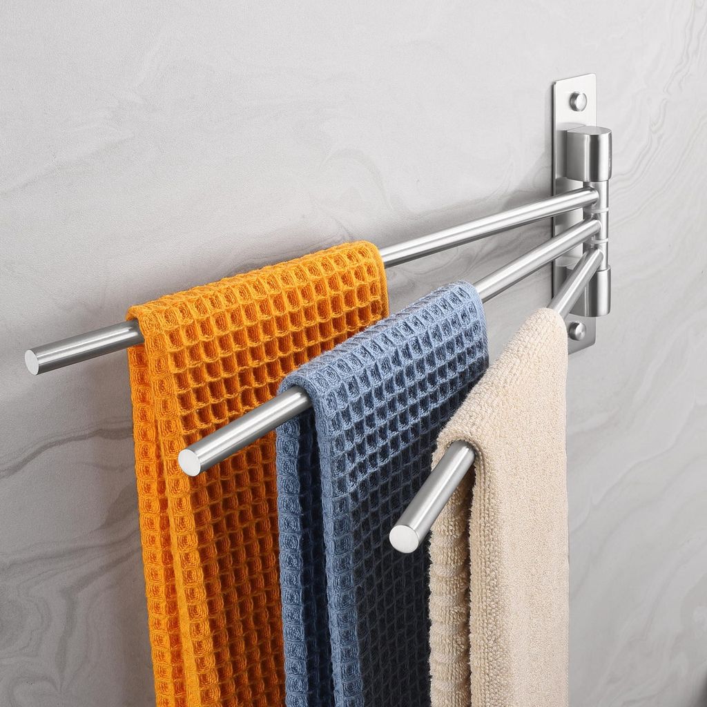 Porte-serviettes à fixation par perçage, pivotant à 180°, à Image du produit 