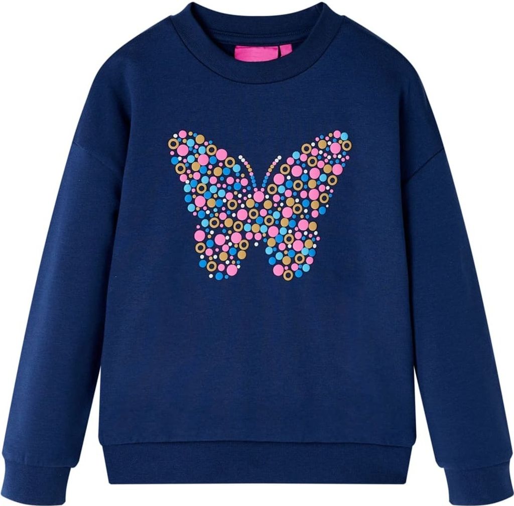 Kinder-Sweatshirt Marineblau 116