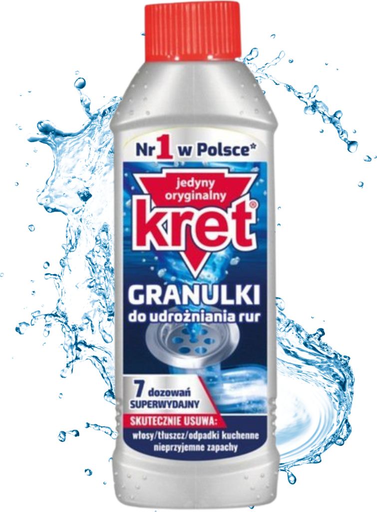 Kret w granulkach do udrażniania rur 280 g Udrażniacz do Zdjęcie produktu 