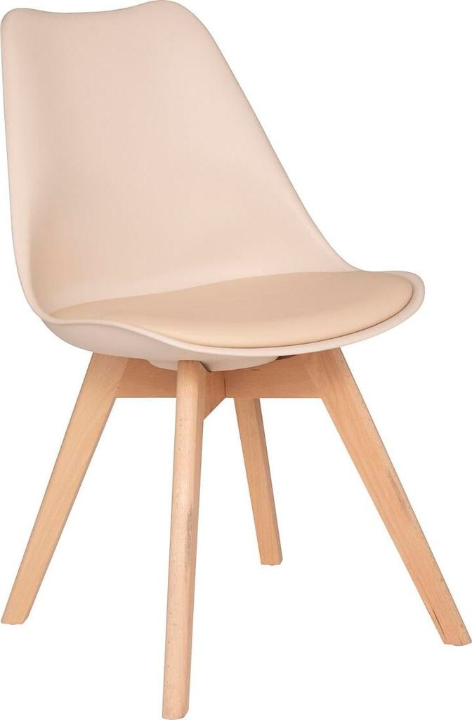 Stuhl "baya" beine buche beige - Atmosphera créateur d'intérieur