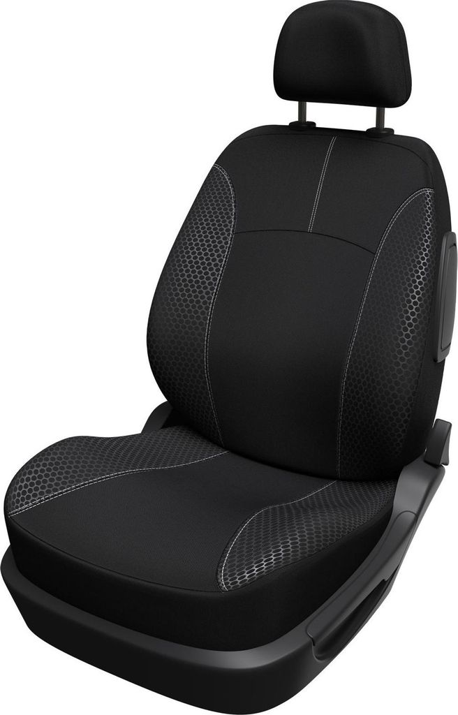 Housse de siège auto - XLCOVER - Compatible airbag - Noir - Image du produit 