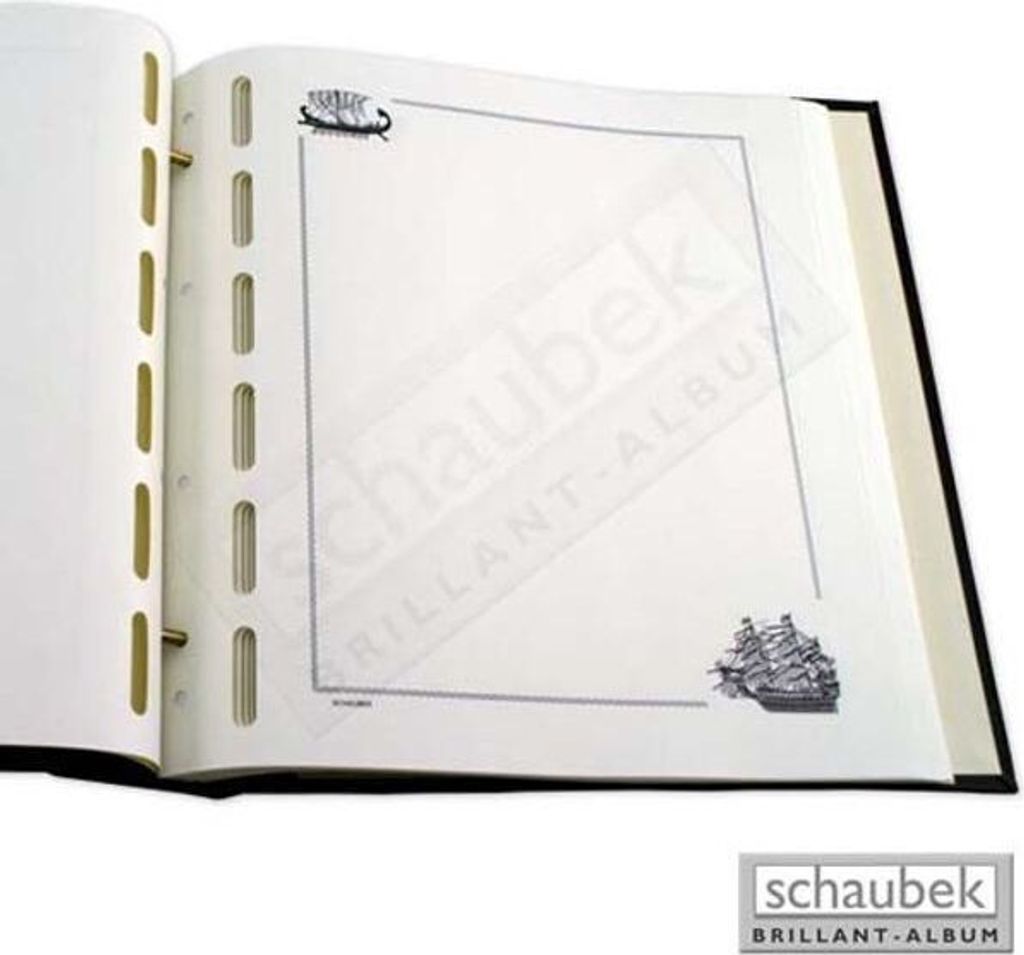 Schaubek Blankoblätter Schiffe - Paket zu 20 Blatt