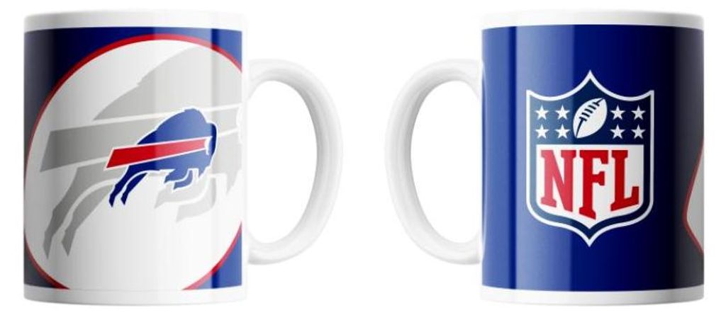 Buffalo Bills Classic Mug Shadow Logo & Shield