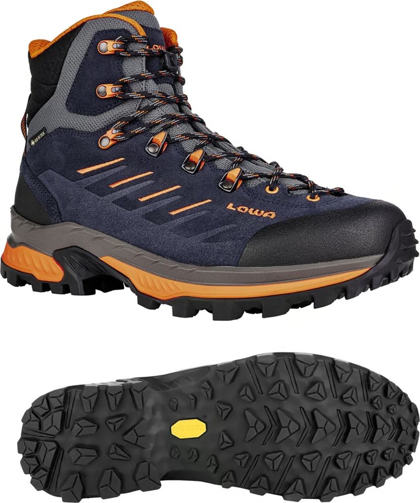 LOWA RANDIR GTX MID, Männlich, Erwachsener, Navy, Orange, Produktbild 