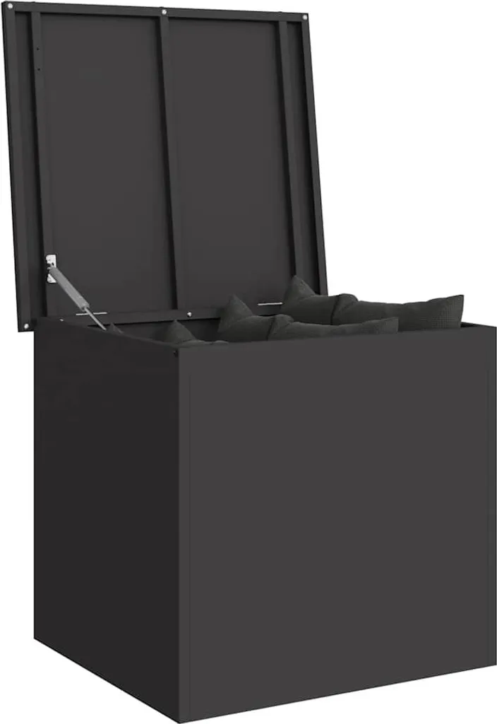 Box Esterno Acciaio Nero 55x50,5x50 - Baule Organizer Tuttofare - 2