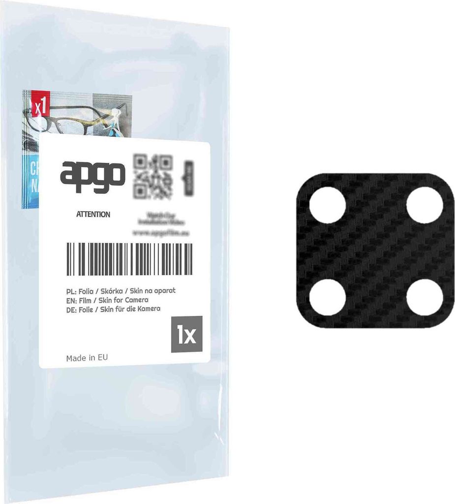 apgo Objektivschutz-Folie, Kameraschutz kompatibel mit Huawei Mate 20 X (5G), Carbon-Imitation, Rückseite Schutzfolie für Kamera-Insel, Hinten Fo...