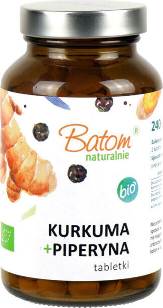 Kurkuma + Piperyna 240 Tabletek - Batom