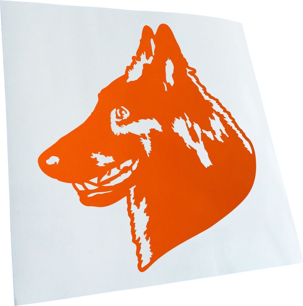 Kiwistar - Autoaufkleber - Belgian Sheepdog Hund - Rot - 11x10cm - Aufkleber für Auto, Laptop, Fahrrad, LKW, Motorrad mehrfarbig JDM Decal Racing