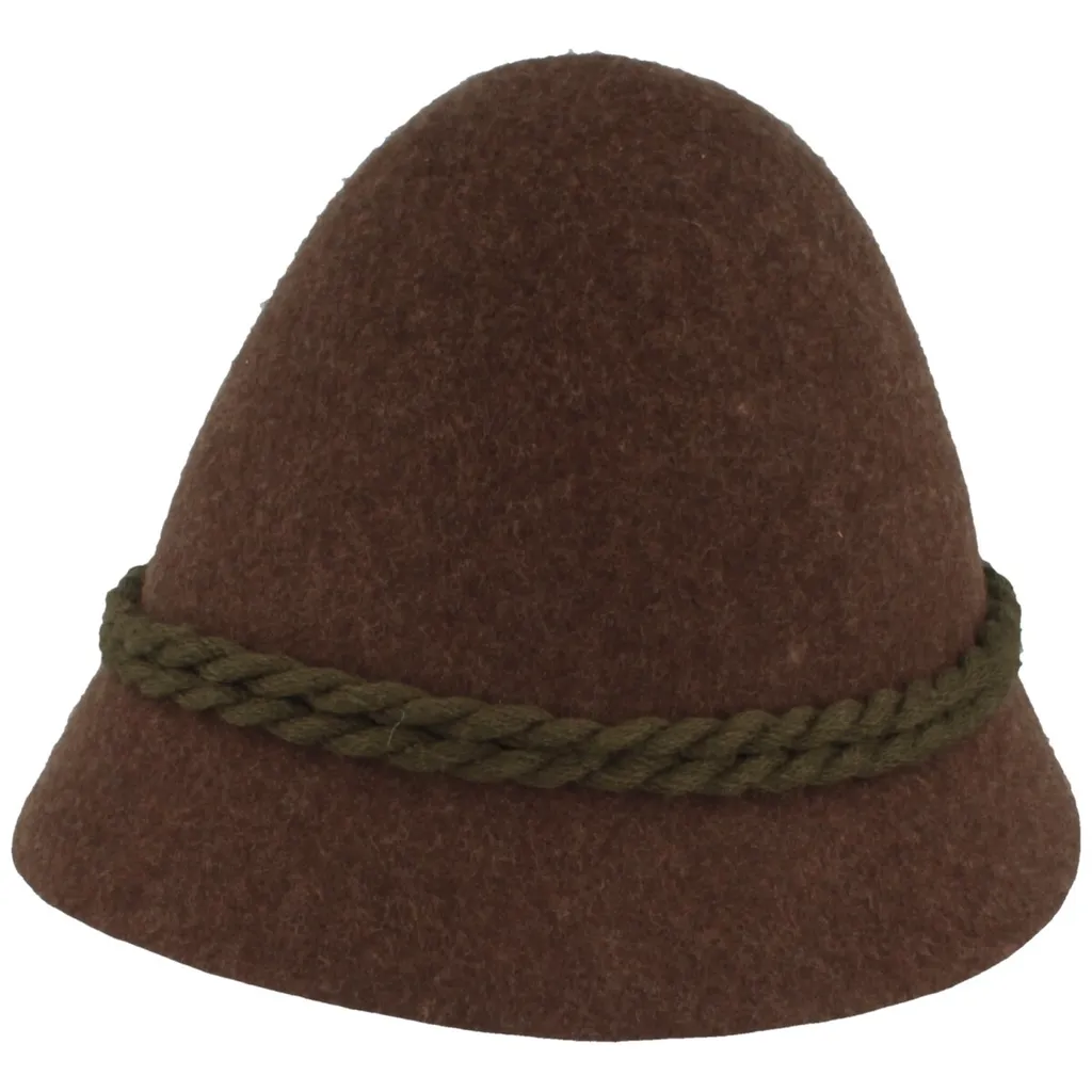 Cappello Tirolese Hut-Breiter Lana 100% | Accessorio Lederhosen Uomo