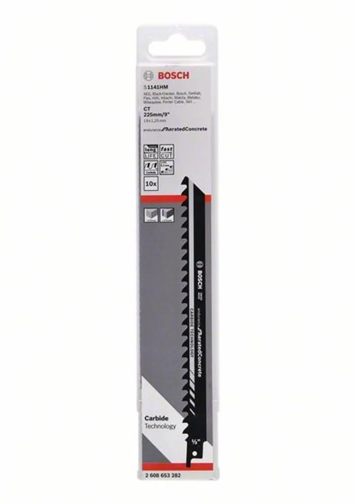 Bosch 2608653282 Lame Scie Sabre Carbure Endurance Béton 10x