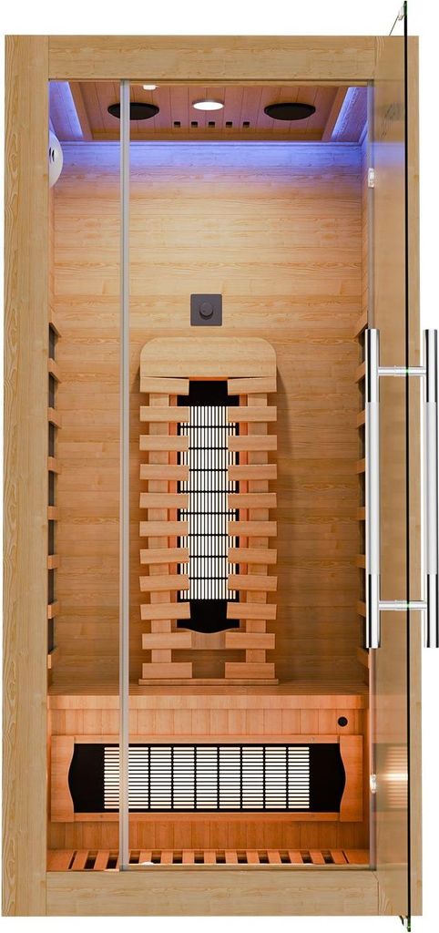 Artsauna Infrarotkabine Kiruna90 Premium - Vollspektrum- & Produktbild 