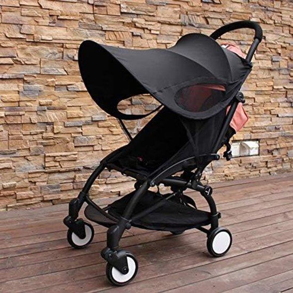 Sommerschirm für Kinderwagen, schwarz, kompatibel mit Babyzen YOYO 6+