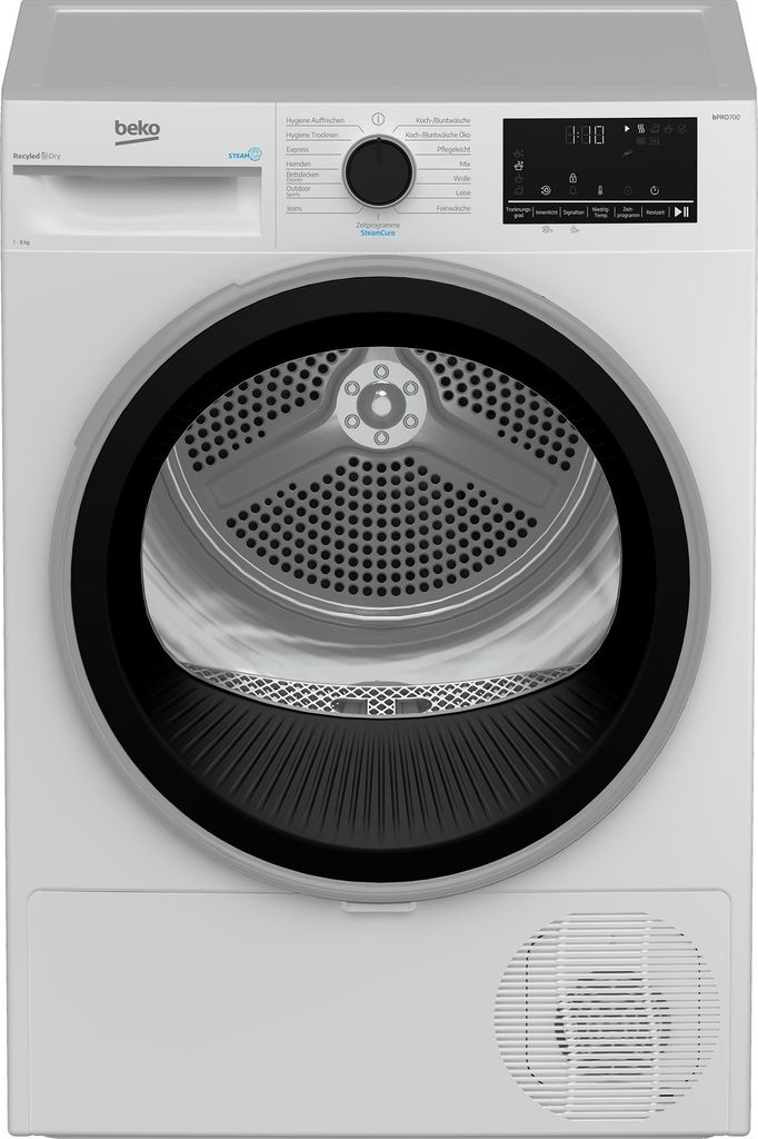 Beko B5T68219, Freistehend, Frontlader, Hybrid, Weiß, Produktbild 