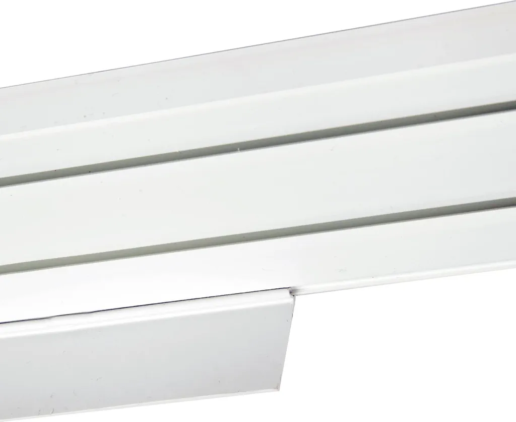 Binario Tenda Triplo 330cm Grigio - Montaggio Rapido a Soffitto - 4