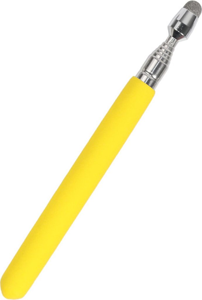 Teleskoper Lehrerzeiger Anti-Rutsch tragbarer universeller Handheld Whiteboard Kapazitiver Touchscreen-Moderator Stick Klassenzimmerzubehör-Gelb