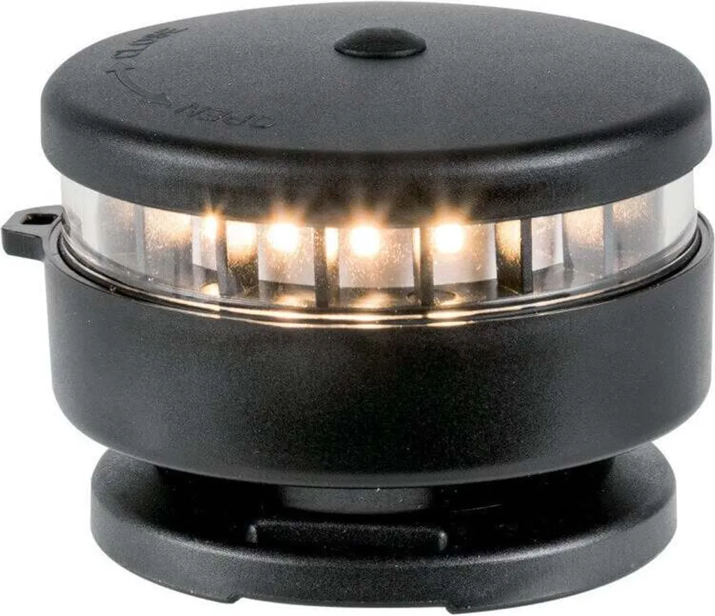 Feu de Navigation LED 360° Blanc Osculati pour Bateau et Annexe Noir