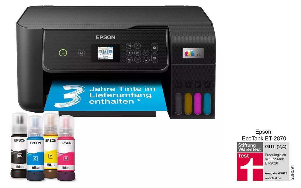 EPSON EcoTank ET-2870 3 in 1 Produktbild 