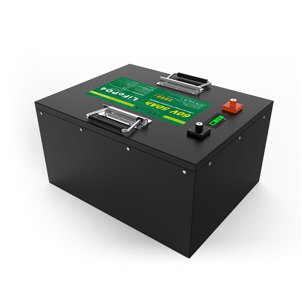 LiFePO4 Akku 60V 50Ah 50A 3000Wh Lithium-Eisen-Phosphat Batterie für Camping Boot Wohnmobil