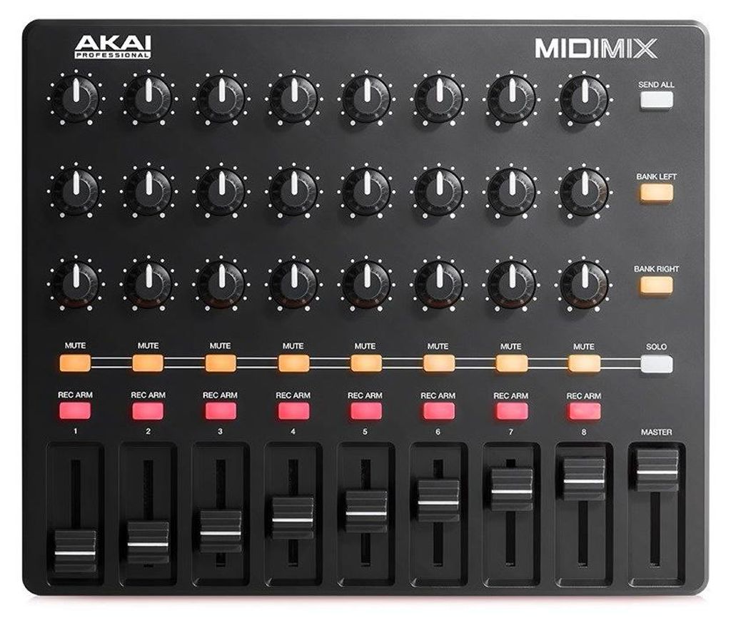 Akai Professional Midimix - Voll Zuweisbarer, Portabler MIDI Mixer und DAW Controller