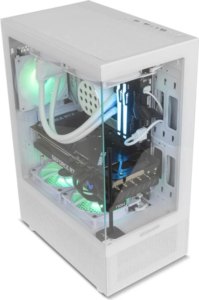 Boîtier PC ATX Nox Hummer Vision - Idéal pour Configuration Gaming Noir - 11