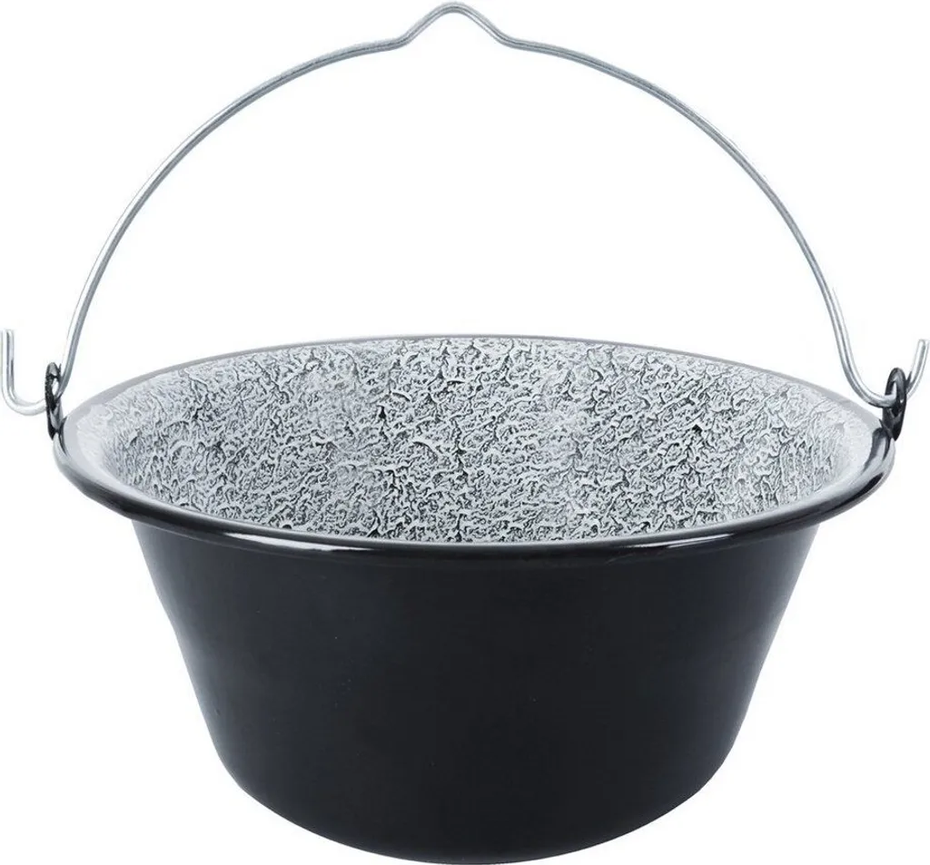 Marmite à Goulasch Émaillée Haute Résistance 7,5L pour Feu de Jardin