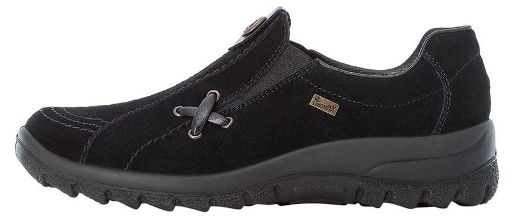 Rieker dames schoenen, suède, enkelschoenen, slippers, Productafbeelding 