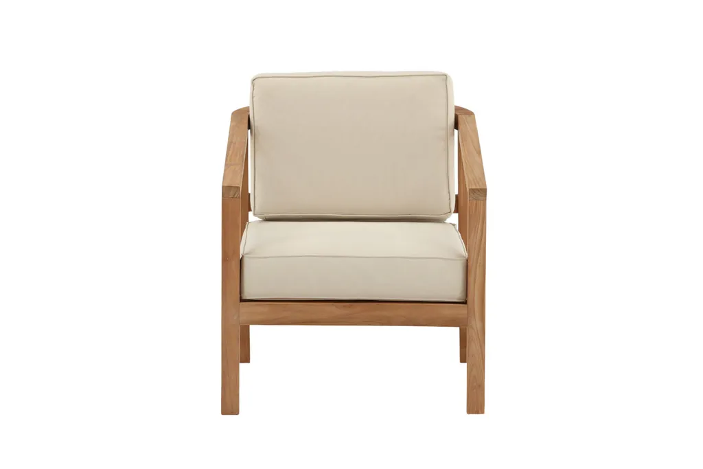 Coussin de Chaise pour Repas en Extérieur - Confort Jardin Teinte Crème