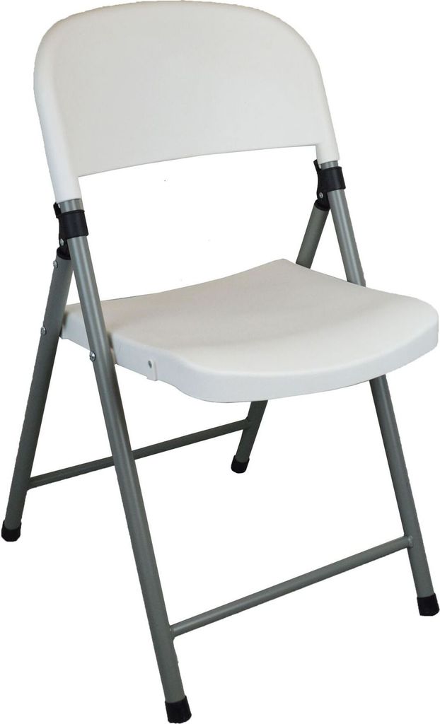 Harbor Housewares Klappbarer Bockstuhl – Weiß
