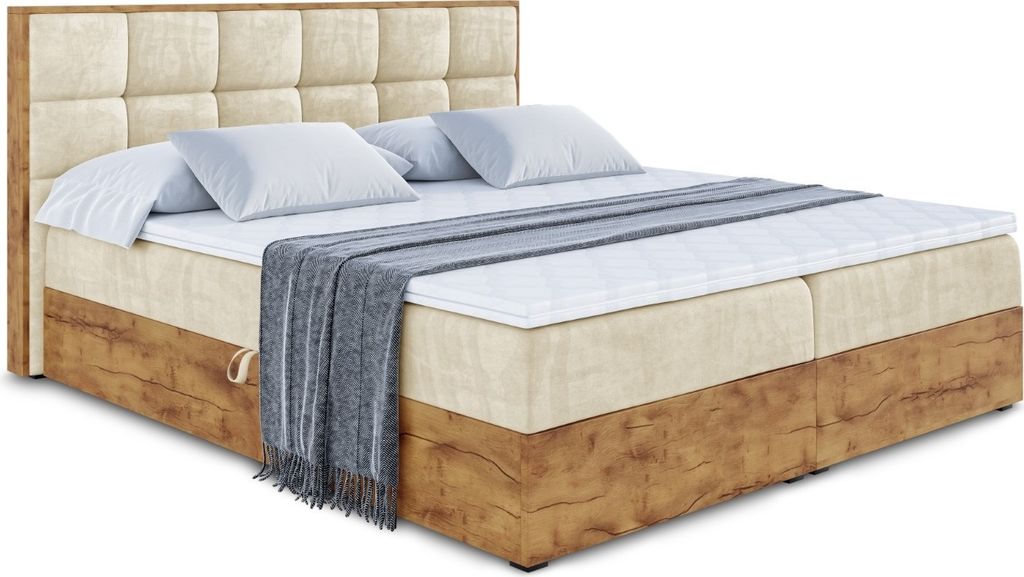 ALTDECOR Boxspringbett LOLLI2 mit Bonellfederung-Matratze, Produktbild 