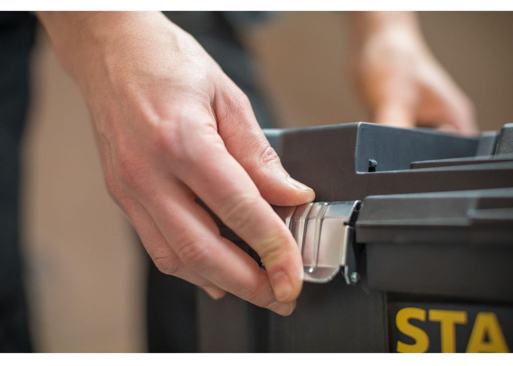 Stanley Essential, Werkzeugkoffer, Kunststoff, Grau, Gelb, Produktbild 