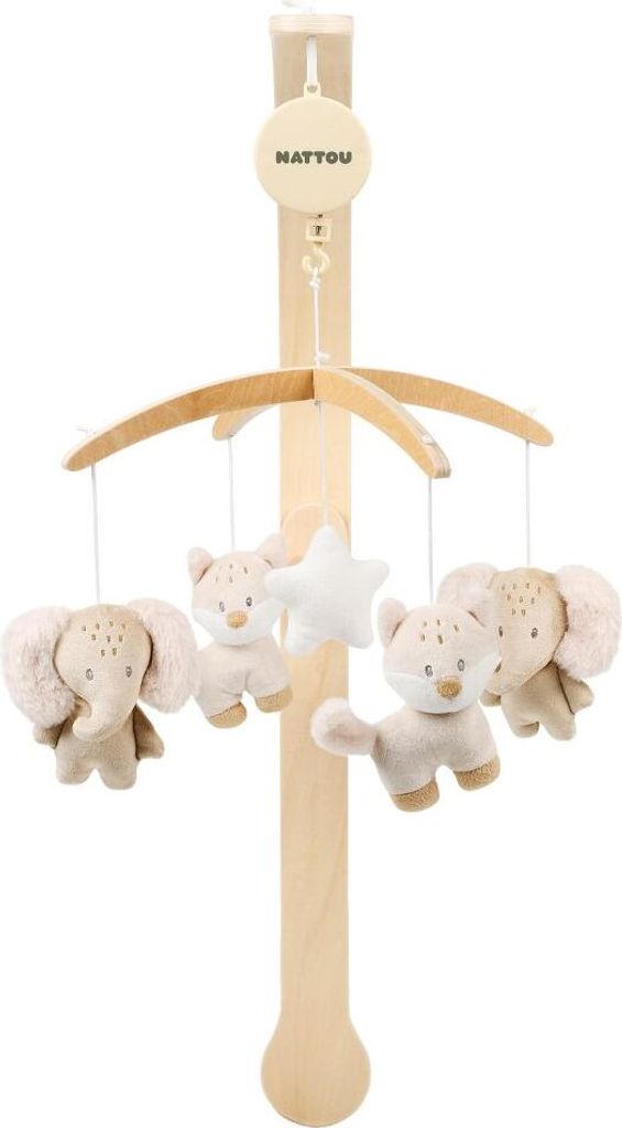 Nattou Musik-Mobile aus Holz - Oli & Flo