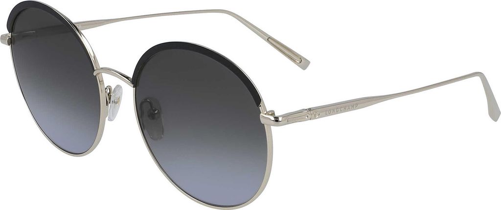 Longchamp LO131S Runde Metall-Sonnenbrille für Damen