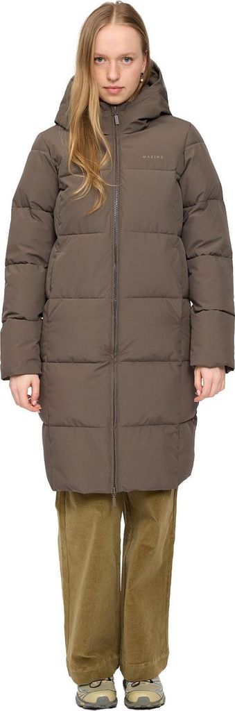 Mazine Damen Mantel Basic Puffer Coat, Größe:XS, Farben:olive brown