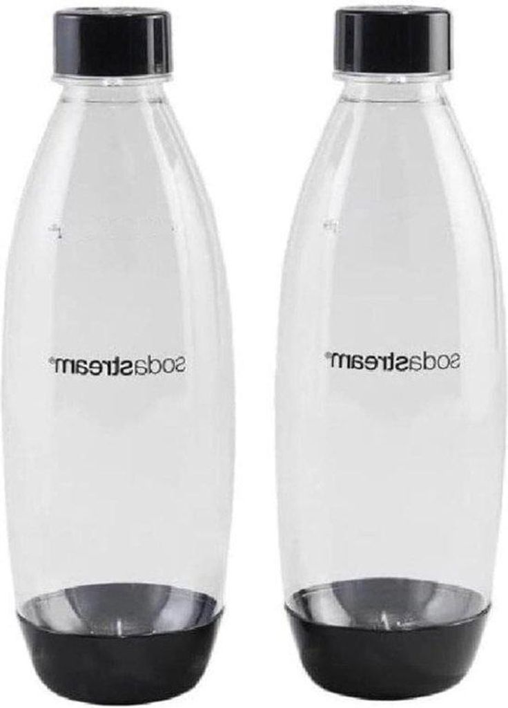 Wasserflaschen 1 Liter, Set aus 2, für Spirit Terra, Kunststoff, Schwarz