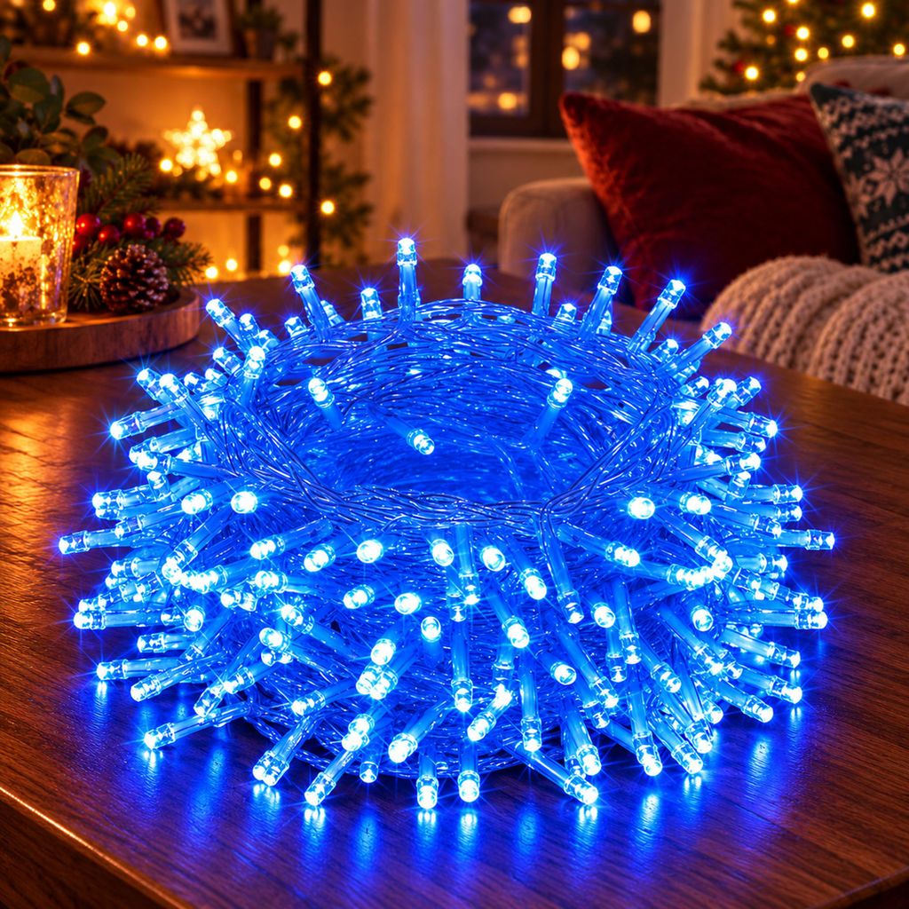 30M 300LEDs 8 Modi Lichterkette Strom, Timer, Merkfunktion