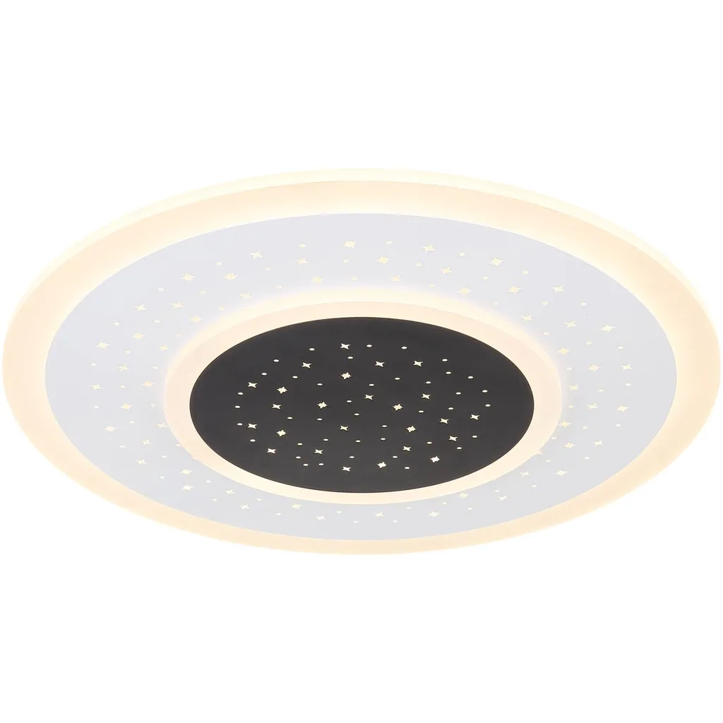 Luminaire Plafonnier Métal Blanc Mat 4765lm avec Fonction Mémoire LED