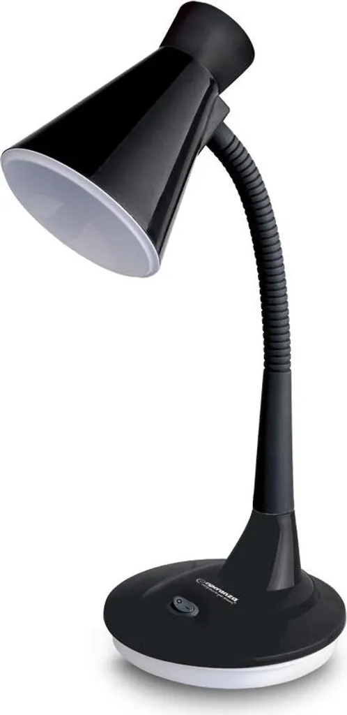 Lampe de bureau LED Esperanza ELD115K avec bras flexible noir réglable
