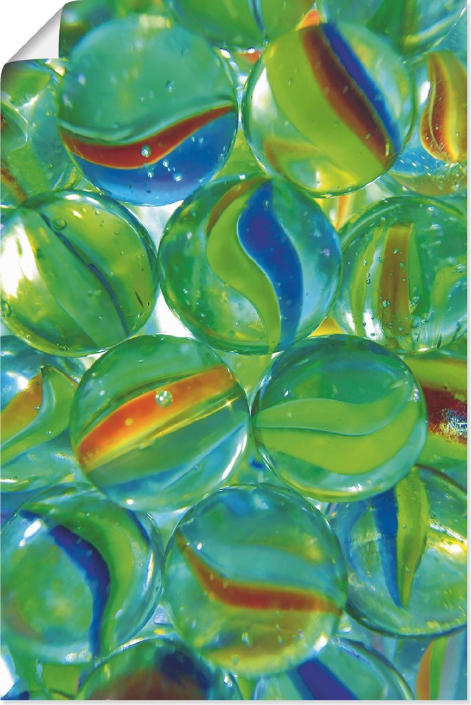 ARTland Poster Murmeln Größe: 80x120 cm