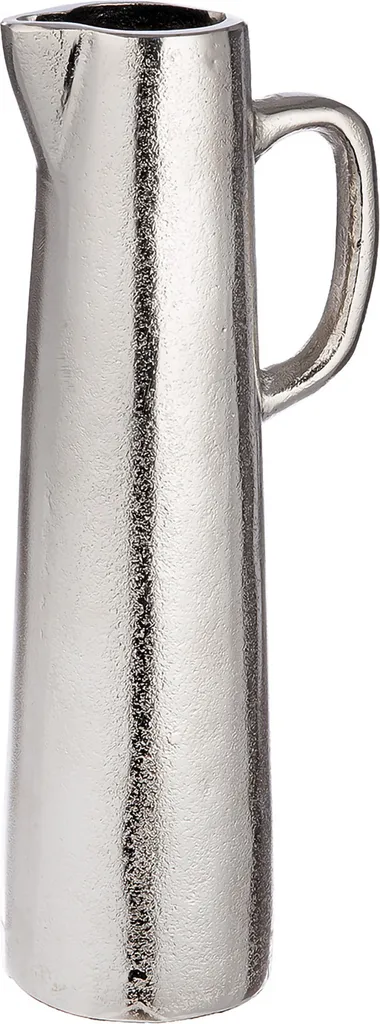 Vase Incassable en Aluminium Argenté Gilde Brocca 31,5 cm Style Moderne